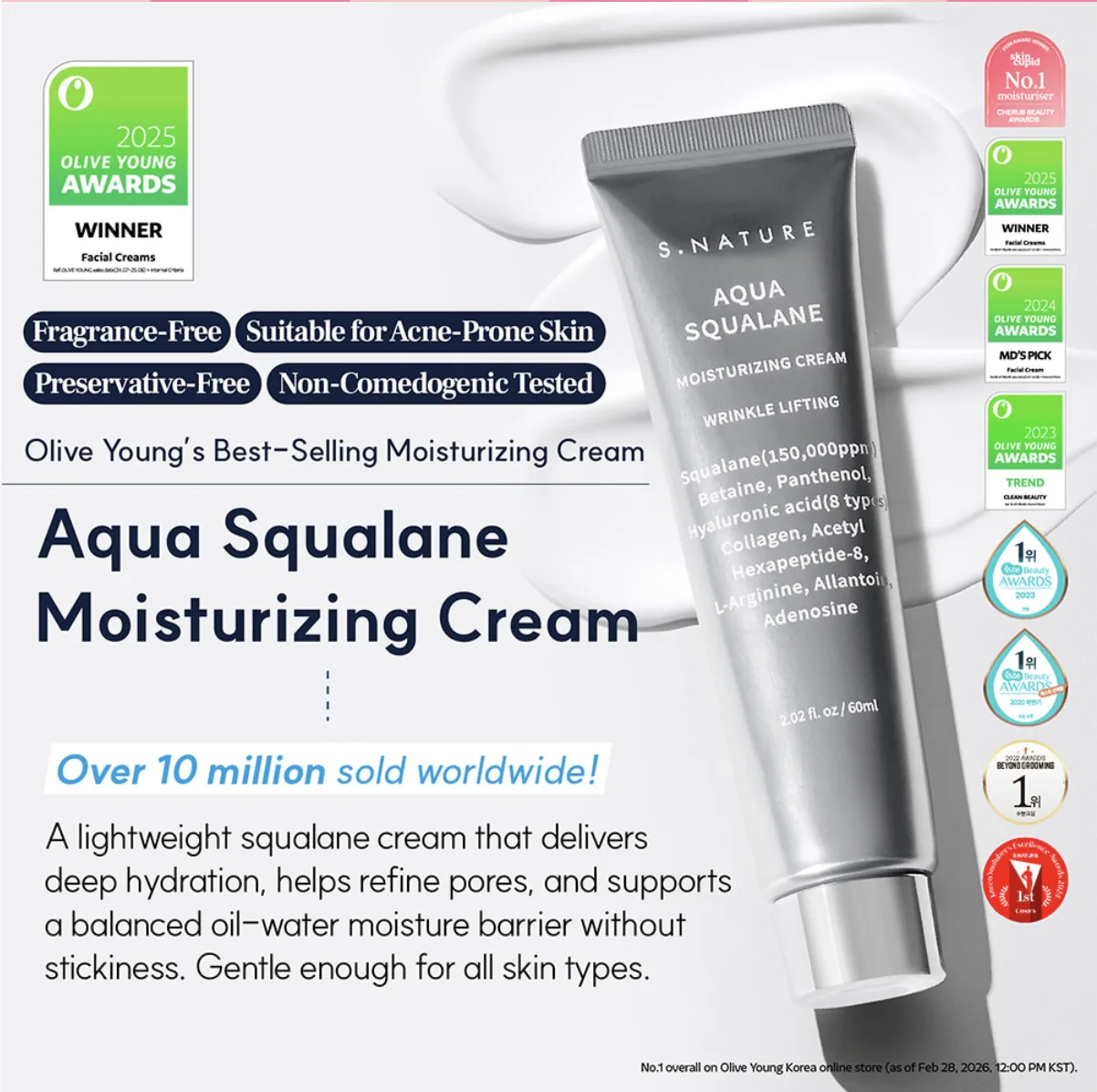 S.NATURE Aqua Squalane Moisturizing Cream · Hello Kitty Limited Edition – foto 2